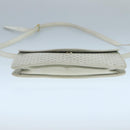 CELINE Macadam Canvas Shoulder Bag White Auth 104252-5