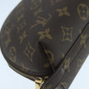 LOUIS VUITTON Monogram Trousse Demi Ronde Cosmetic Pouch M47520 LV Auth 104264-16