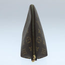 LOUIS VUITTON Monogram Trousse Demi Ronde Cosmetic Pouch M47520 LV Auth 104264-3