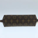 LOUIS VUITTON Monogram Trousse Demi Ronde Cosmetic Pouch M47520 LV Auth 104264-6