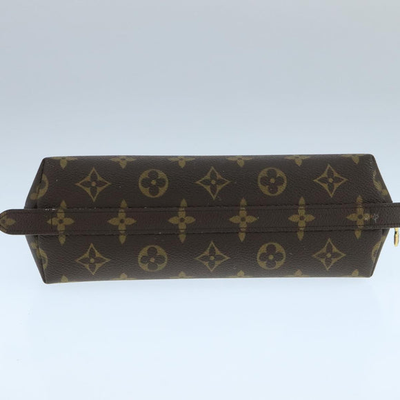 LOUIS VUITTON Monogram Trousse Demi Ronde Cosmetic Pouch M47520 LV Auth 104264
