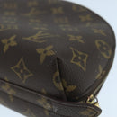 LOUIS VUITTON Monogram Trousse Demi Ronde Cosmetic Pouch M47520 LV Auth 104264-7