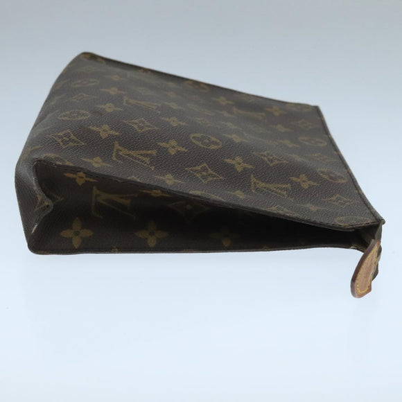 LOUIS VUITTON Monogram Poche Toilette 26 Pouch M47542 LV Auth 104280
