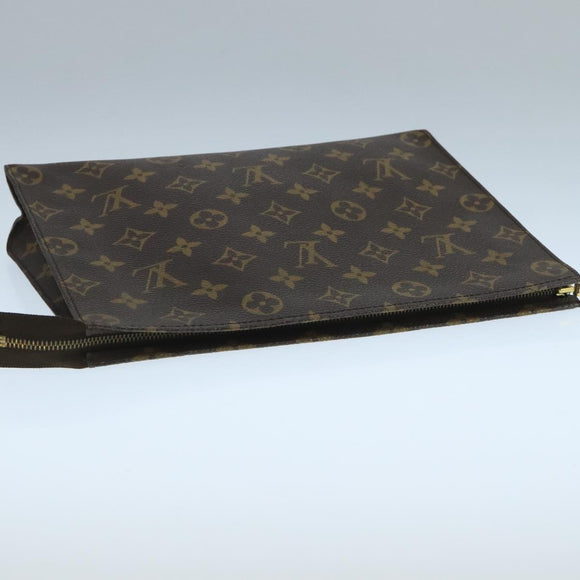 LOUIS VUITTON Monogram Poche Toilette 26 Pouch M47542 LV Auth 104280