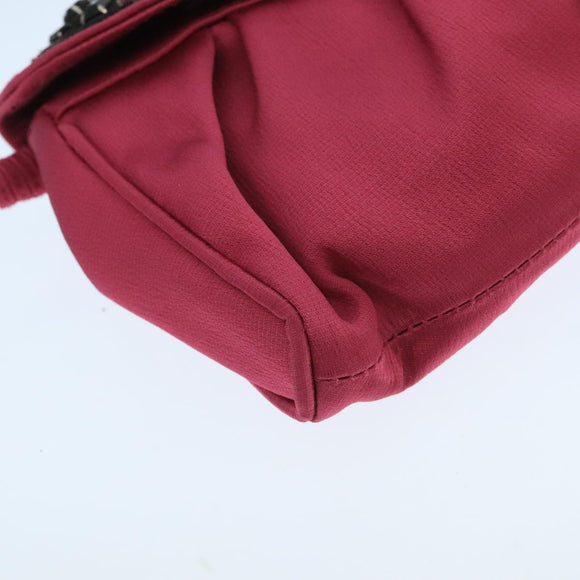 CELINE Shoulder Bag Nylon Purple Auth 104285V