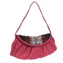 CELINE Shoulder Bag Nylon Purple Auth 104285V-1