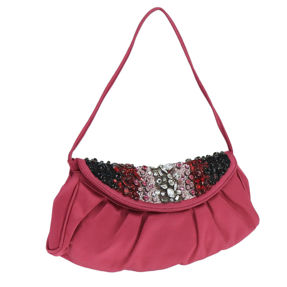 CELINE Shoulder Bag Nylon Purple Auth 104285V