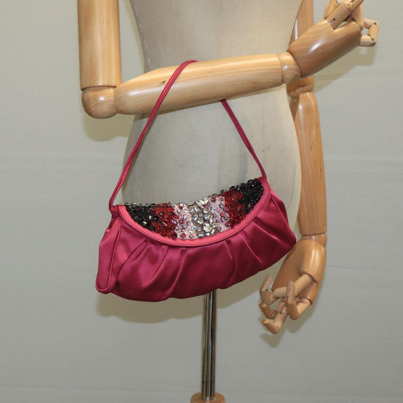 CELINE Shoulder Bag Nylon Purple Auth 104285V