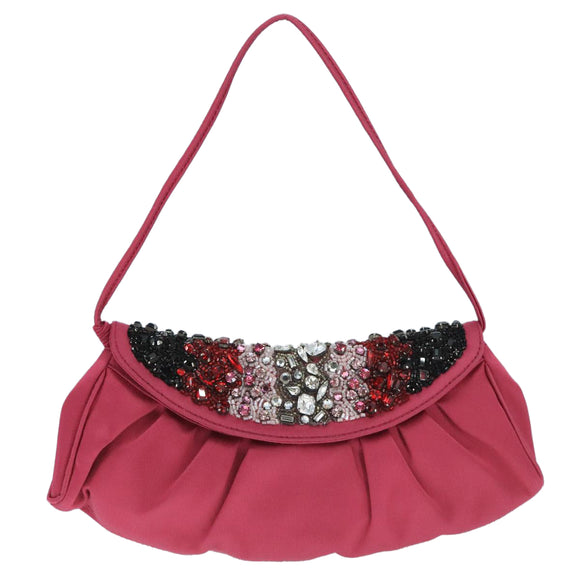 CELINE Shoulder Bag Nylon Purple Auth 104285V