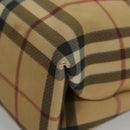 BURBERRY Nova Check Tote Bag PVC Beige Auth 104293-14