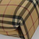 BURBERRY Nova Check Tote Bag PVC Beige Auth 104293-15