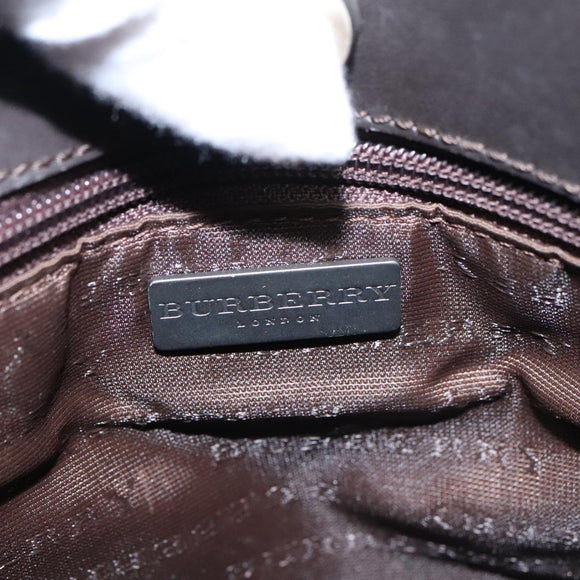 BURBERRY Nova Check Tote Bag PVC Beige Auth 104293