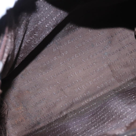 BURBERRY Nova Check Tote Bag PVC Beige Auth 104293