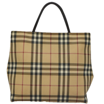 BURBERRY Nova Check Tote Bag PVC Beige Auth 104293 - 0