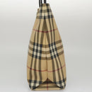 BURBERRY Nova Check Tote Bag PVC Beige Auth 104293-4