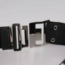 Christian Dior Trotter Canvas Waist bag Navy Silver Auth 104311-14