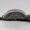 Christian Dior Trotter Canvas Waist bag Navy Silver Auth 104311-5