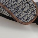 Christian Dior Trotter Canvas Waist bag Navy Silver Auth 104311-16