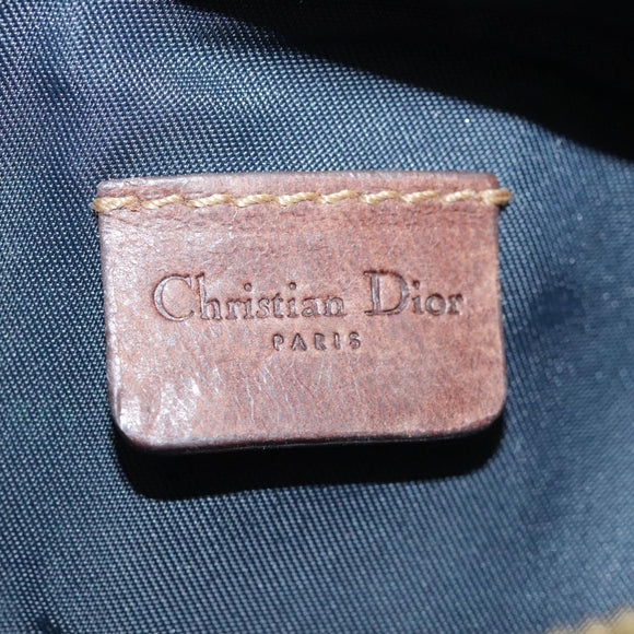 Christian Dior Trotter Canvas Waist bag Navy Silver Auth 104311