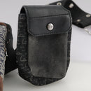 Christian Dior Trotter Canvas Waist bag Navy Silver Auth 104311-24