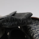 Christian Dior Trotter Canvas Waist bag Navy Silver Auth 104311-27