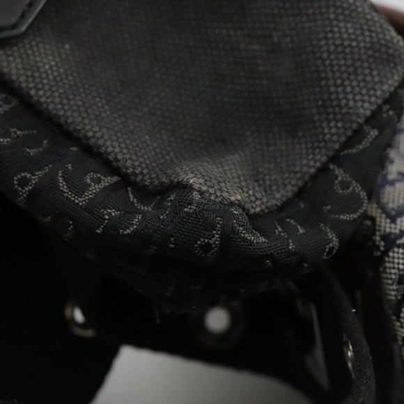 Christian Dior Trotter Canvas Waist bag Navy Silver Auth 104311