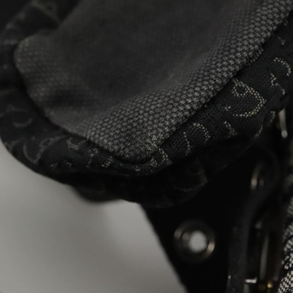 Christian Dior Trotter Canvas Waist bag Navy Silver Auth 104311