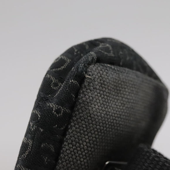 Christian Dior Trotter Canvas Waist bag Navy Silver Auth 104311