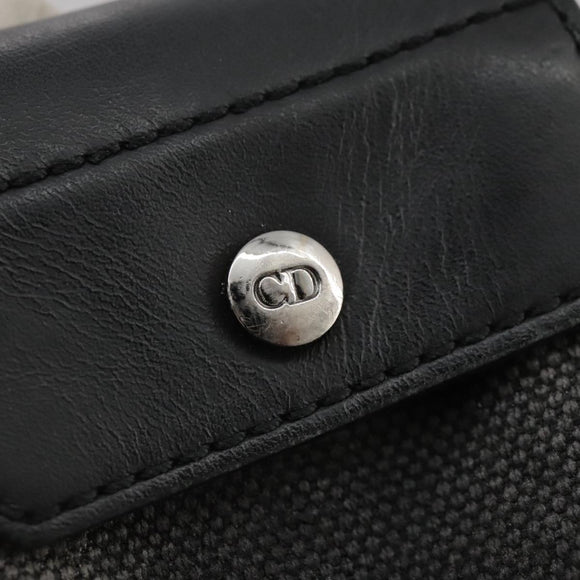 Christian Dior Trotter Canvas Waist bag Navy Silver Auth 104311