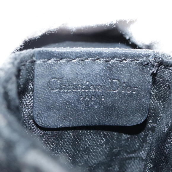 Christian Dior Trotter Canvas Waist bag Navy Silver Auth 104311