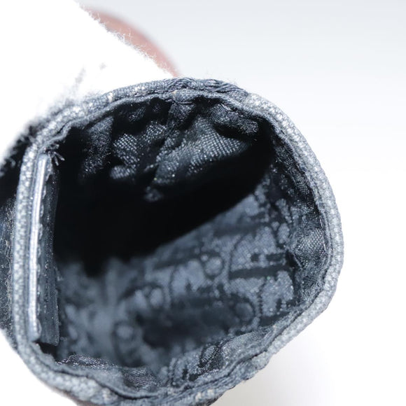 Christian Dior Trotter Canvas Waist bag Navy Silver Auth 104311