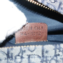 Christian Dior Trotter Canvas Waist bag Navy Silver Auth 104311-12