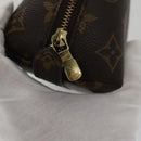 LOUIS VUITTON Monogram Trousse Demi Ronde Cosmetic Pouch M47520 LV Auth 104341-17