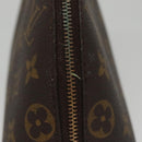 LOUIS VUITTON Monogram Trousse Demi Ronde Cosmetic Pouch M47520 LV Auth 104341-5