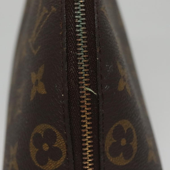 LOUIS VUITTON Monogram Trousse Demi Ronde Cosmetic Pouch M47520 LV Auth 104341