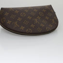 LOUIS VUITTON Monogram Trousse Demi Ronde Cosmetic Pouch M47520 LV Auth 104341-6