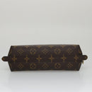 LOUIS VUITTON Monogram Trousse Demi Ronde Cosmetic Pouch M47520 LV Auth 104341-7