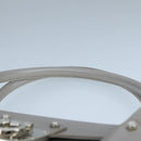 Salvatore Ferragamo Gancini Hand Bag Leather Silver Auth 104358-8