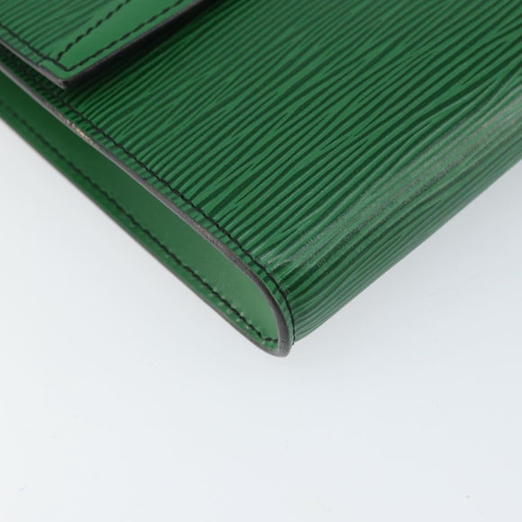 LOUIS VUITTON Epi Pochette Arche Shoulder Bag Green M52574 LV Auth 104383