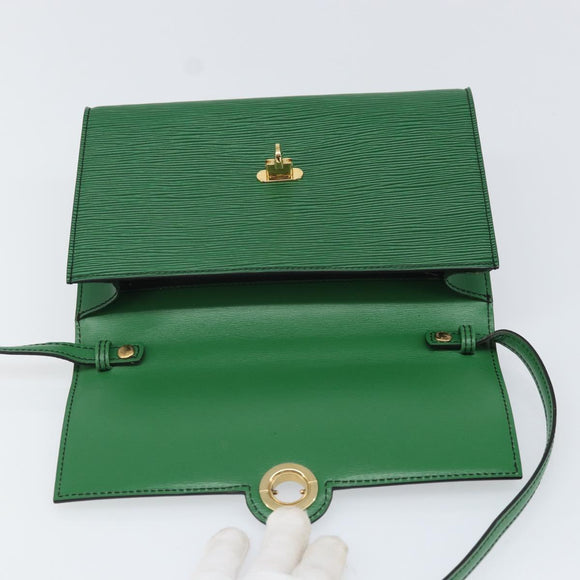 LOUIS VUITTON Epi Pochette Arche Shoulder Bag Green M52574 LV Auth 104383