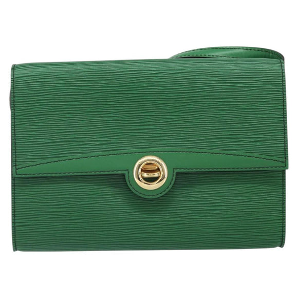 LOUIS VUITTON Epi Pochette Arche Shoulder Bag Green M52574 LV Auth 104383
