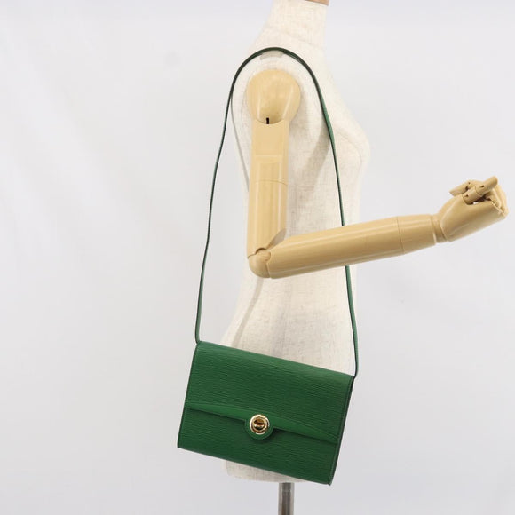 LOUIS VUITTON Epi Pochette Arche Shoulder Bag Green M52574 LV Auth 104383