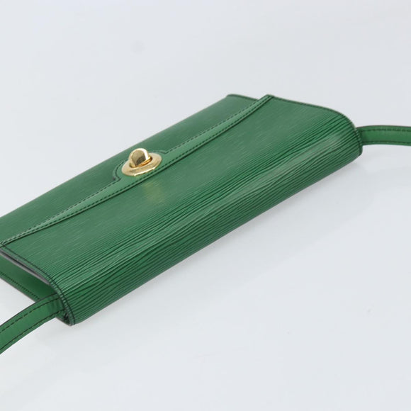 LOUIS VUITTON Epi Pochette Arche Shoulder Bag Green M52574 LV Auth 104383