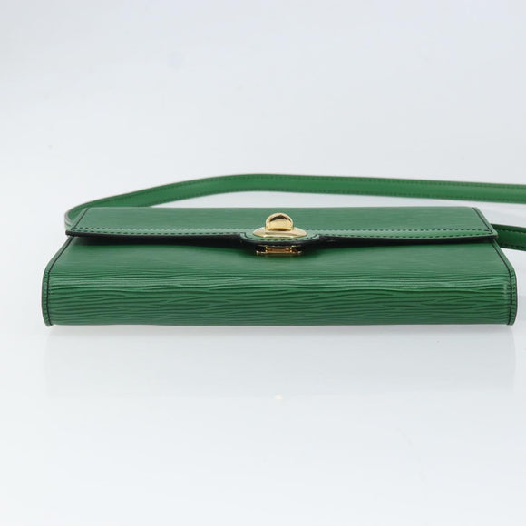 LOUIS VUITTON Epi Pochette Arche Shoulder Bag Green M52574 LV Auth 104383