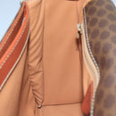 CELINE Macadam Canvas Shoulder Bag PVC Leather Brown Gold Auth 104384-21