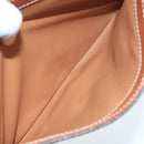 CELINE Macadam Canvas Shoulder Bag PVC Leather Brown Gold Auth 104384-22