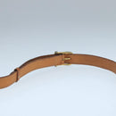CELINE Macadam Canvas Shoulder Bag PVC Leather Brown Gold Auth 104384-8
