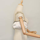 LOUIS VUITTON Multicolor Satin Omoniere Pouch White M92060 LV Auth 104388SV-25