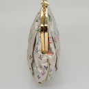 LOUIS VUITTON Multicolor Satin Omoniere Pouch White M92060 LV Auth 104388SV-3