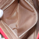 BURBERRY Nova Check Hand Bag Canvas Beige Red Auth 104389-20